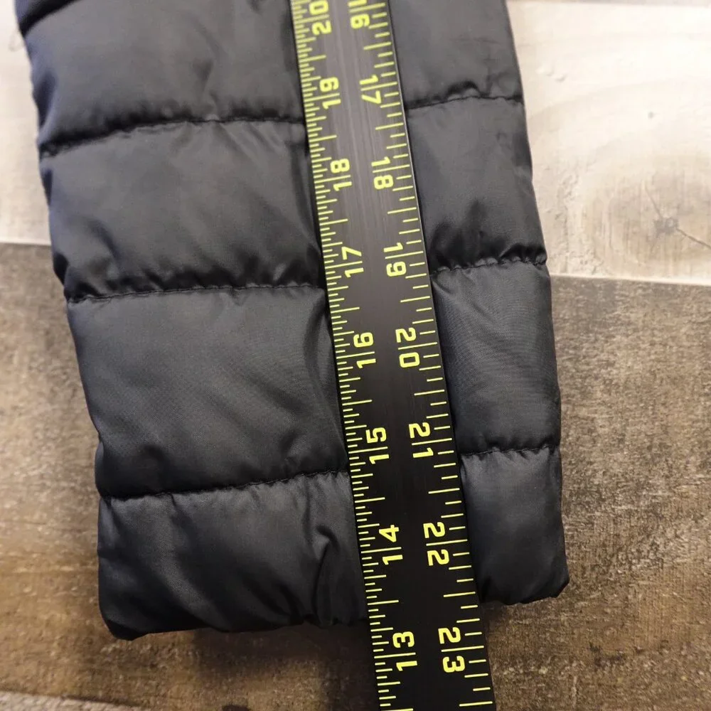 Columbia Puffer Jacket Girls XL‎ Black Hooded Quilted Winter Coat